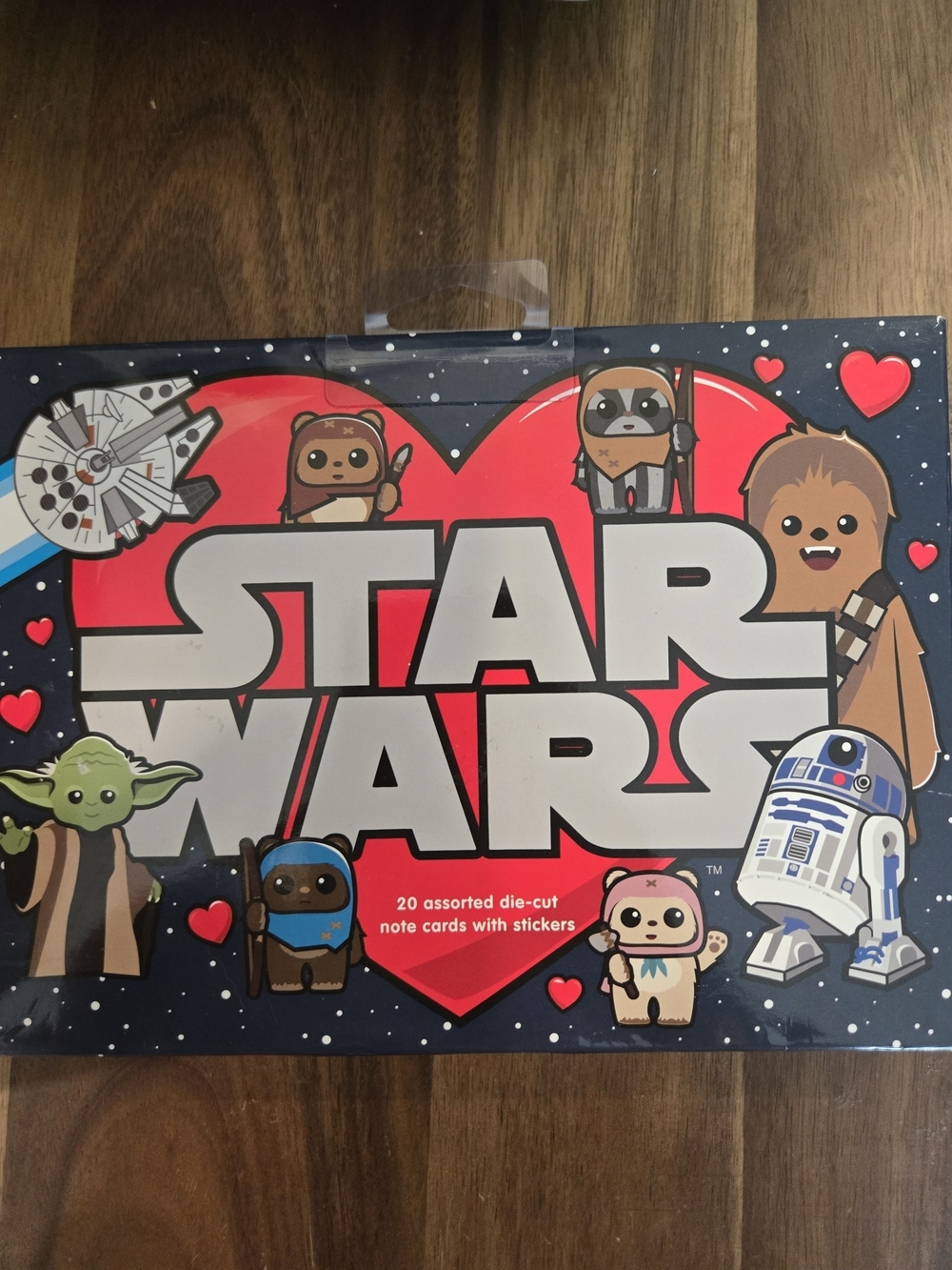 Star Wars Valentines Kids Note Card Set